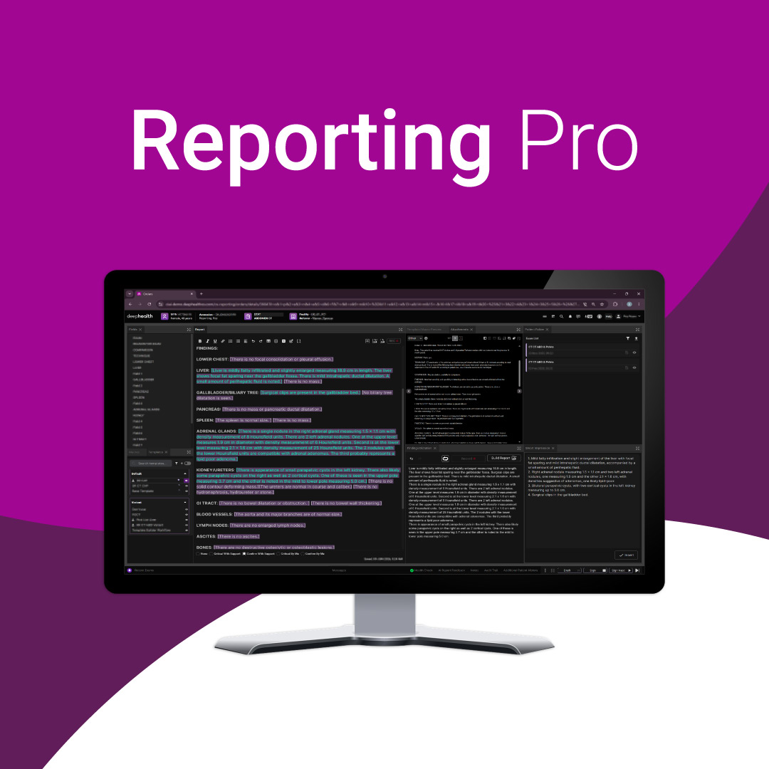 DeepHealth Launches Reporting Pro