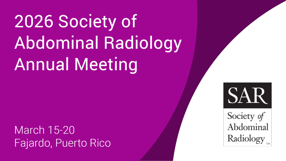 Society of Abdominal Radiology (SAR) Annual Meeting